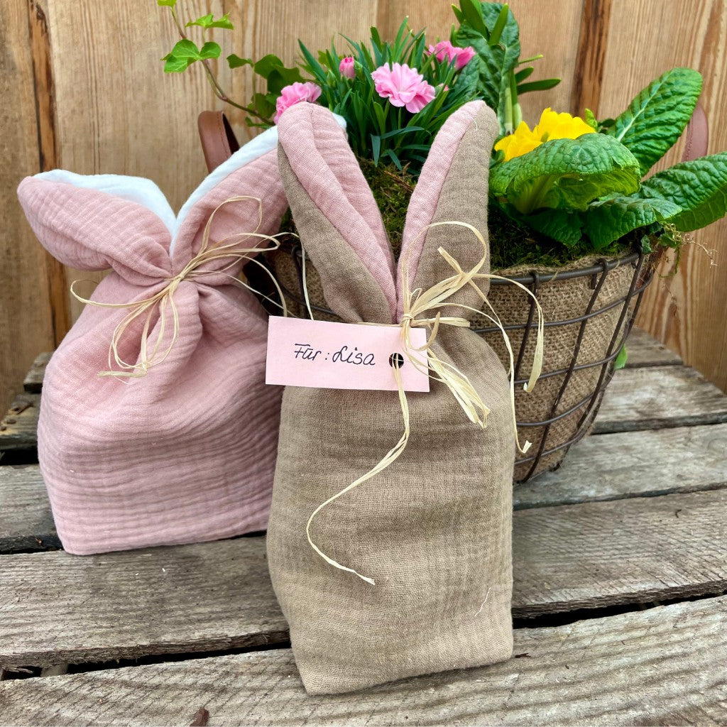 DIY zu Ostern: Osterhase aus Musselin zum Befüllen