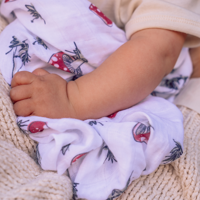 Babydecke nähen Musselin