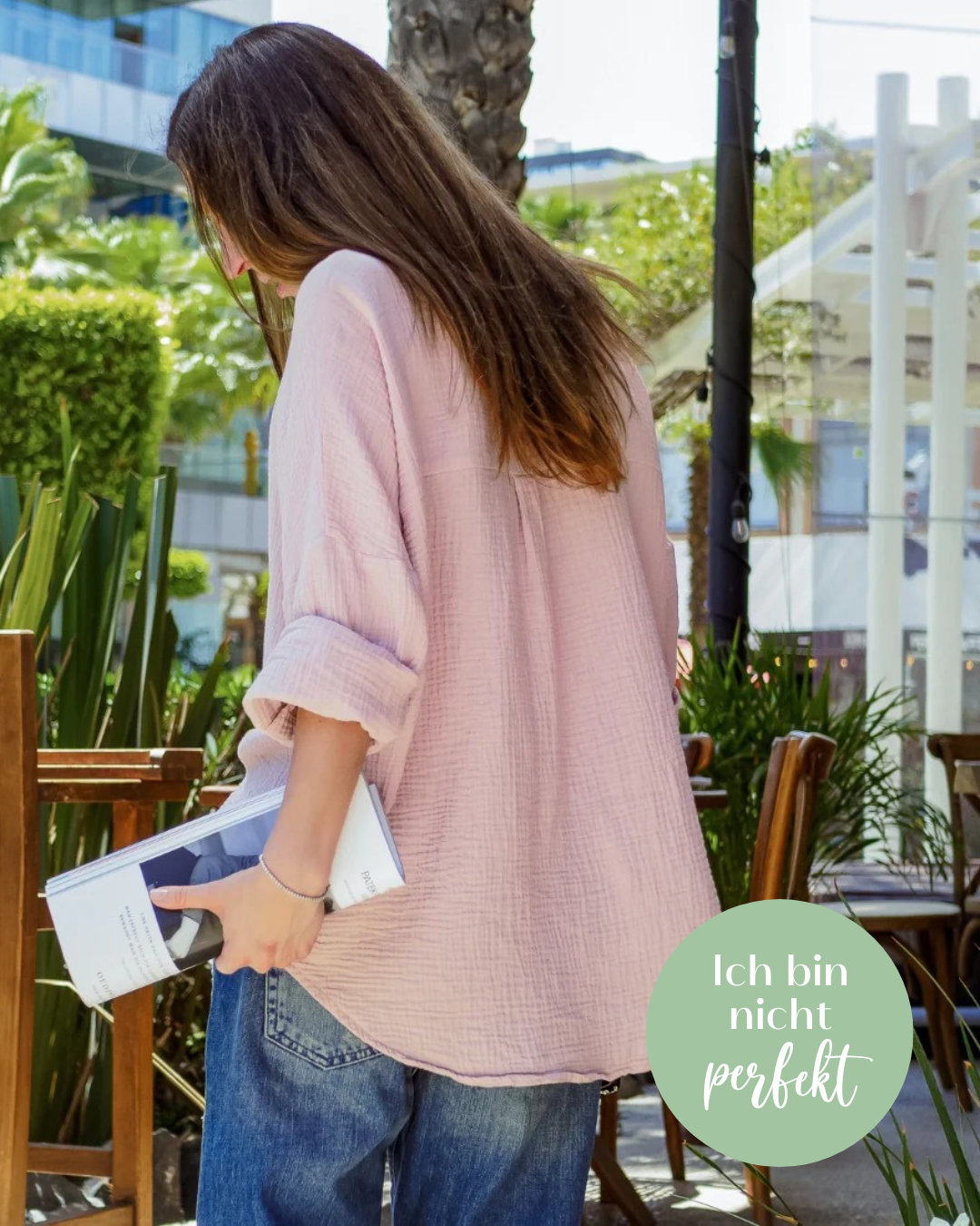 Oversize Musselin-Bluse "Maja"