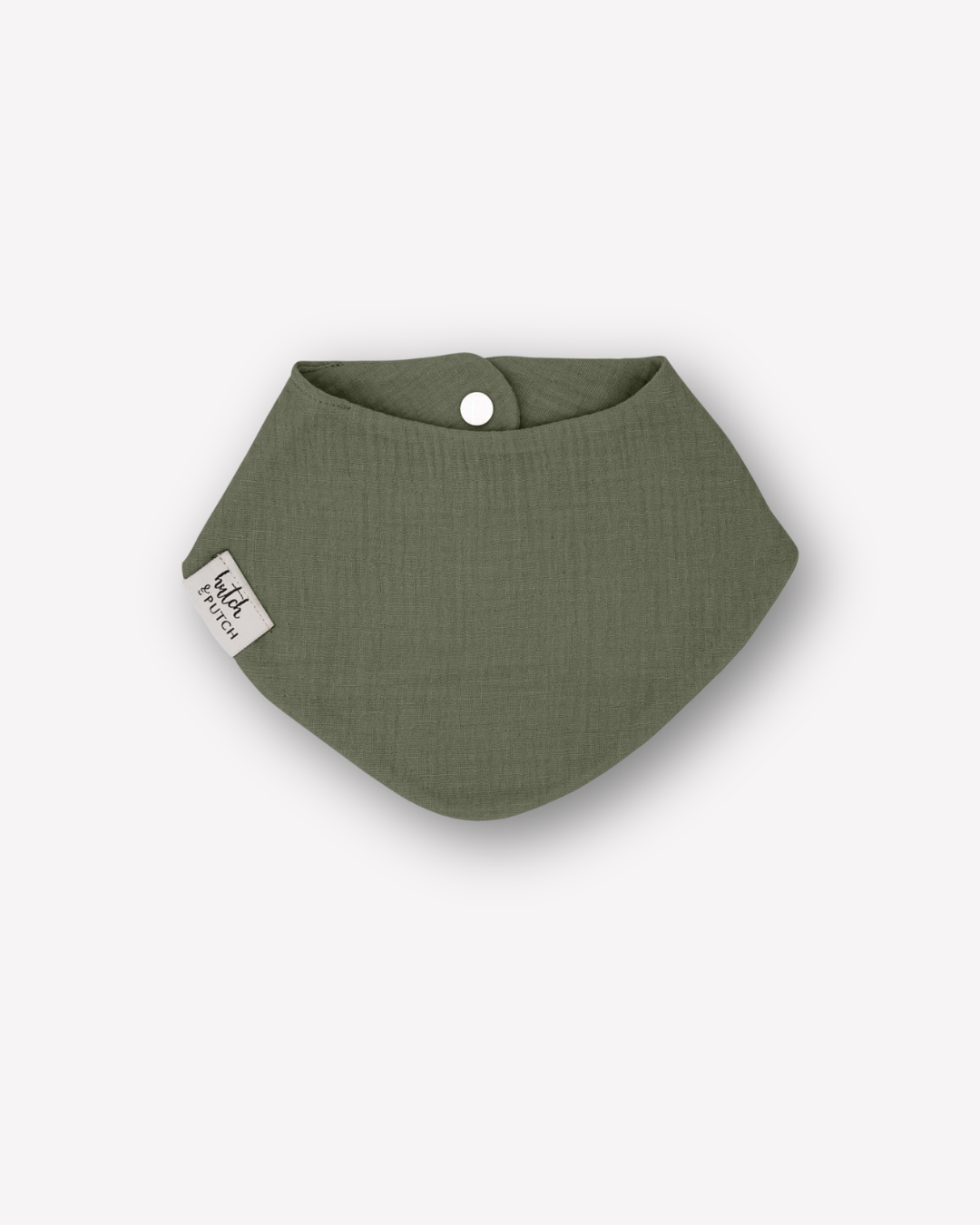 Musselin-Lätzchen • Olive Green - hutch&putch GmbH