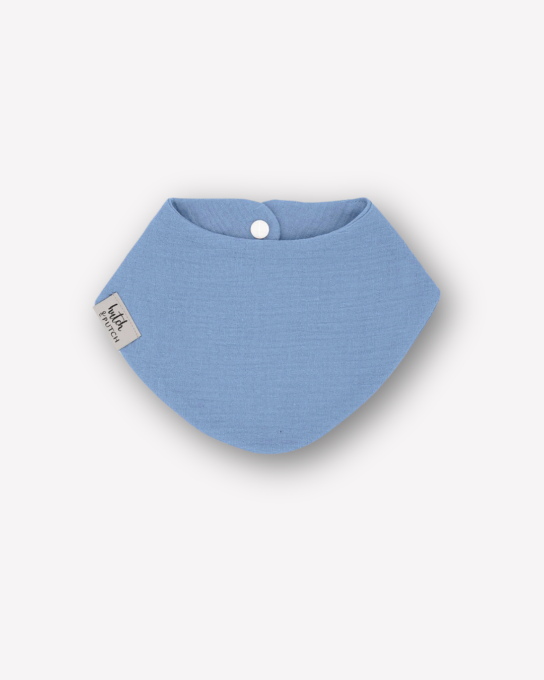 Musselin-Lätzchen • Dusty Blue - hutch&putch GmbH