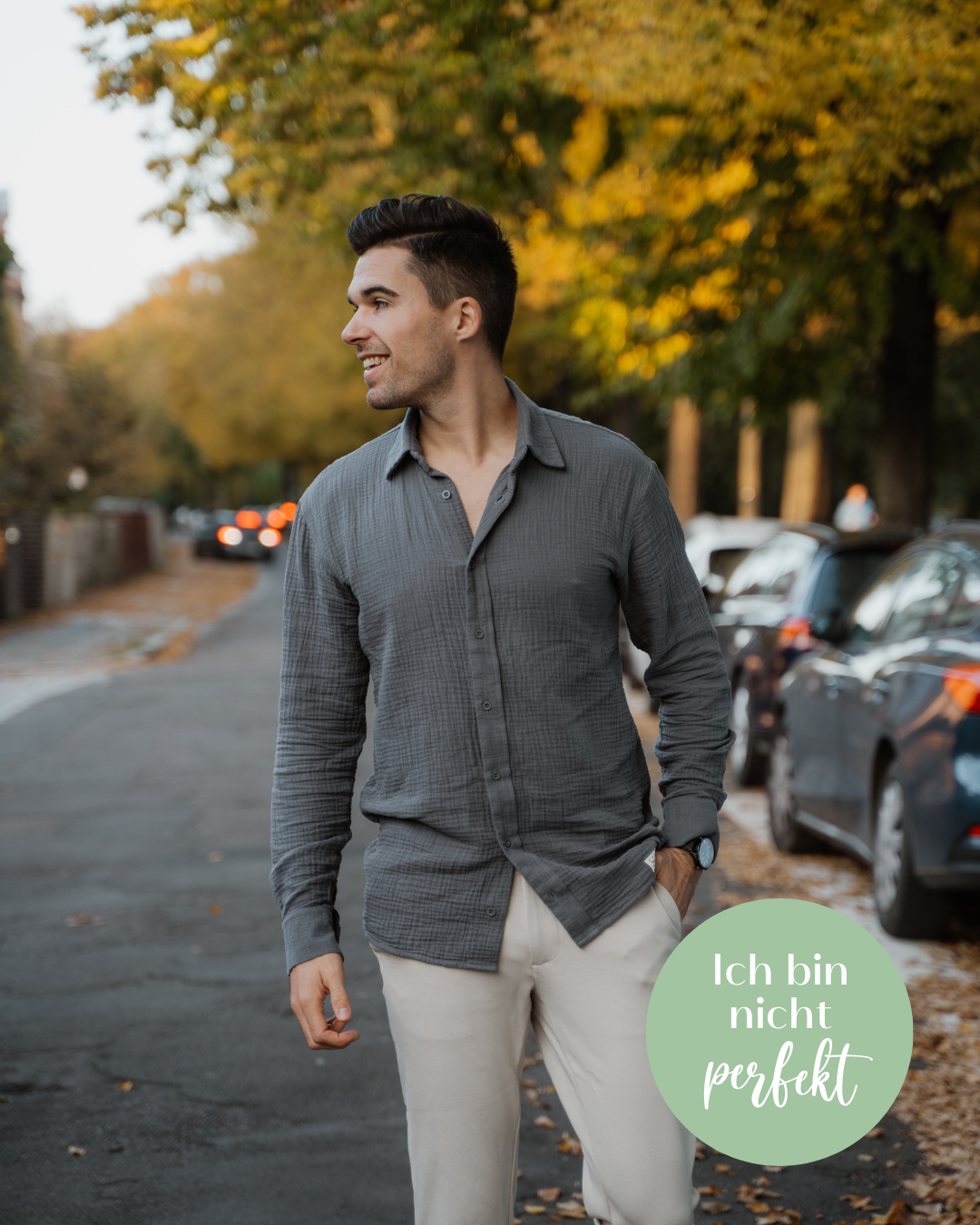 Musselin-Herrenhemd "Ben" • Liebe auf den 2. Blick - hutch&putch GmbH