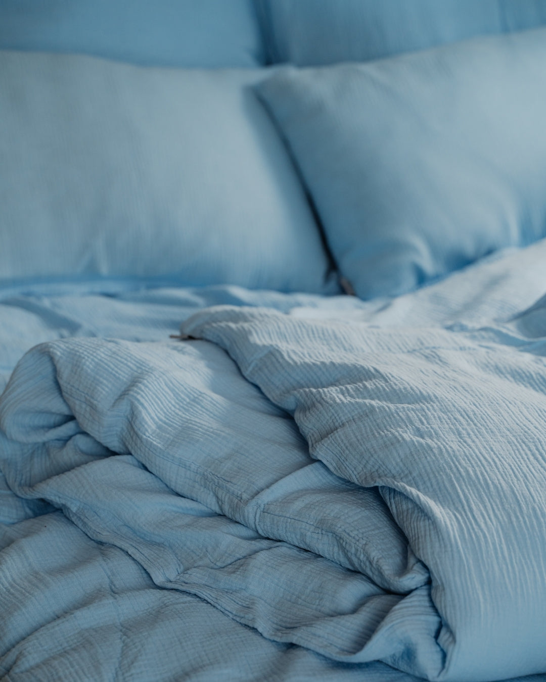 Bio Bettwäsche "Eliane" • Hellblau - hutch&putch GmbH