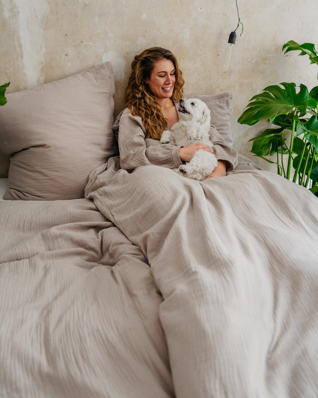 Bio Bettwäsche "Eliane" • Stein - hutch&putch GmbH