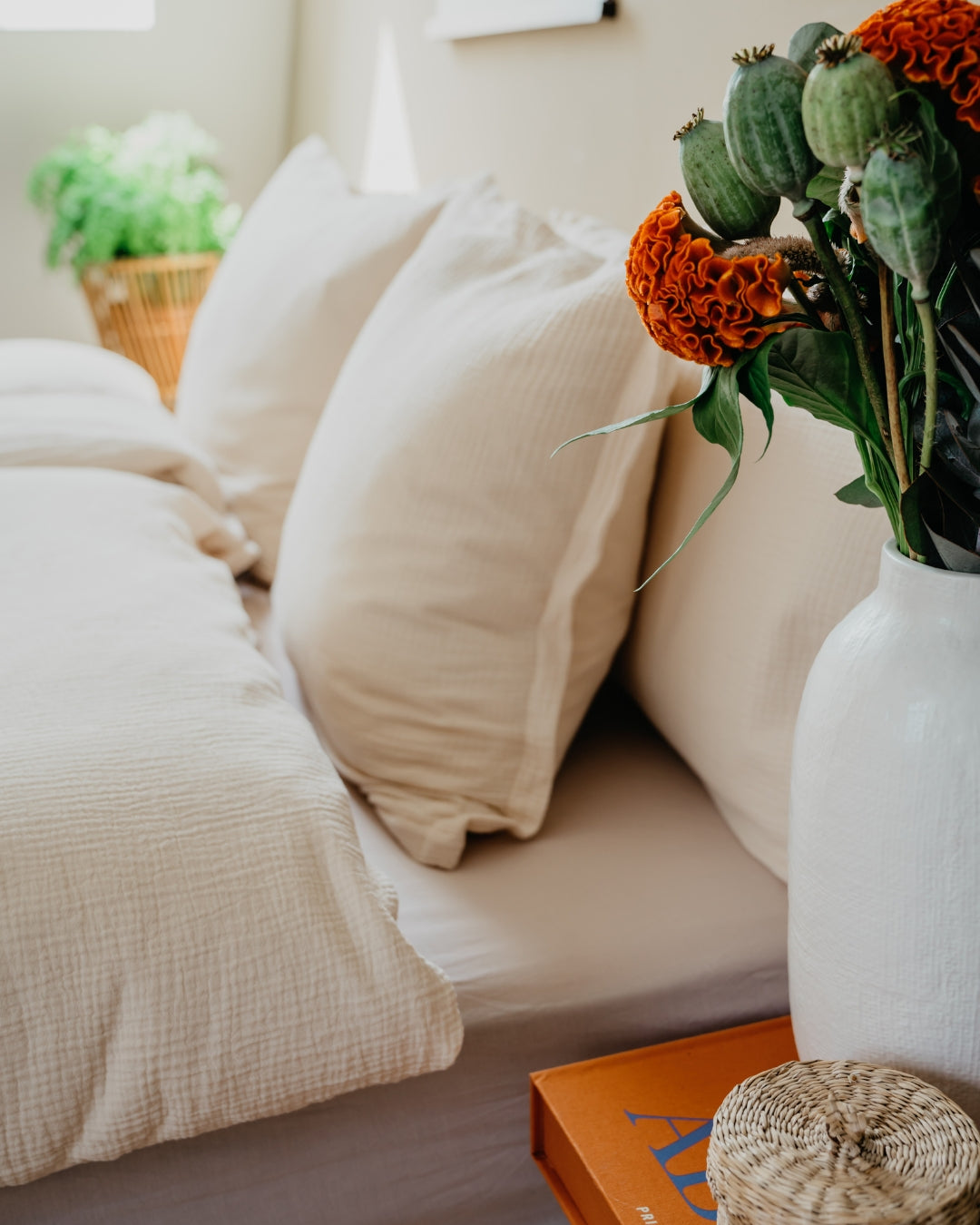 Bio Bettwäsche "Eliane" • Beige - hutch&putch GmbH