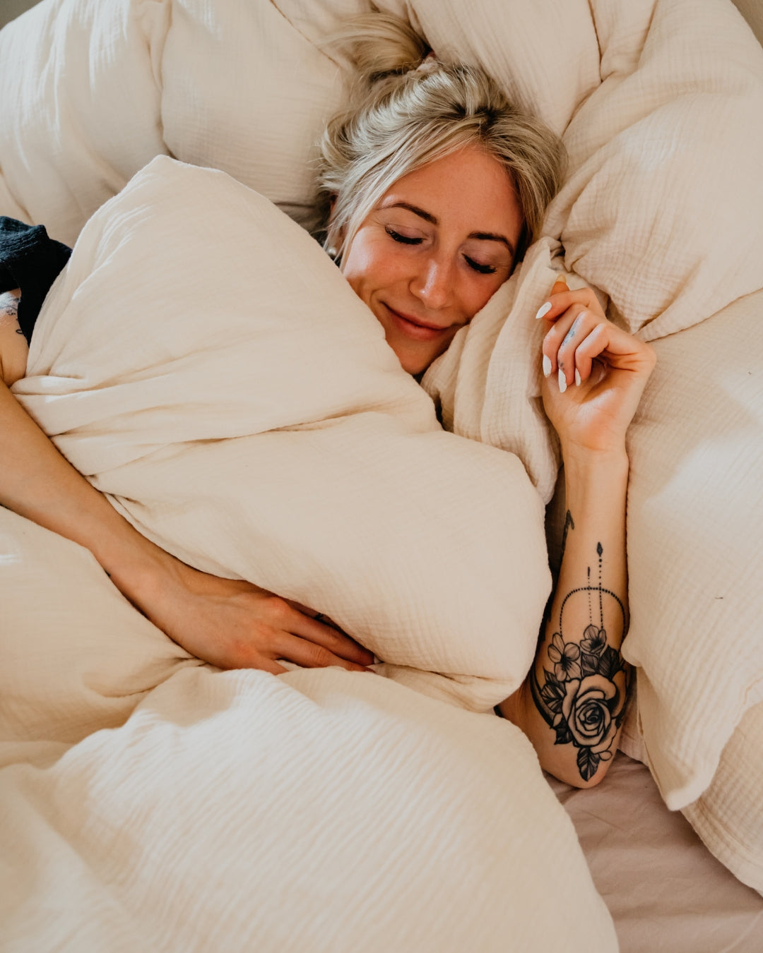 Bio Bettwäsche "Eliane" • Beige - hutch&putch GmbH