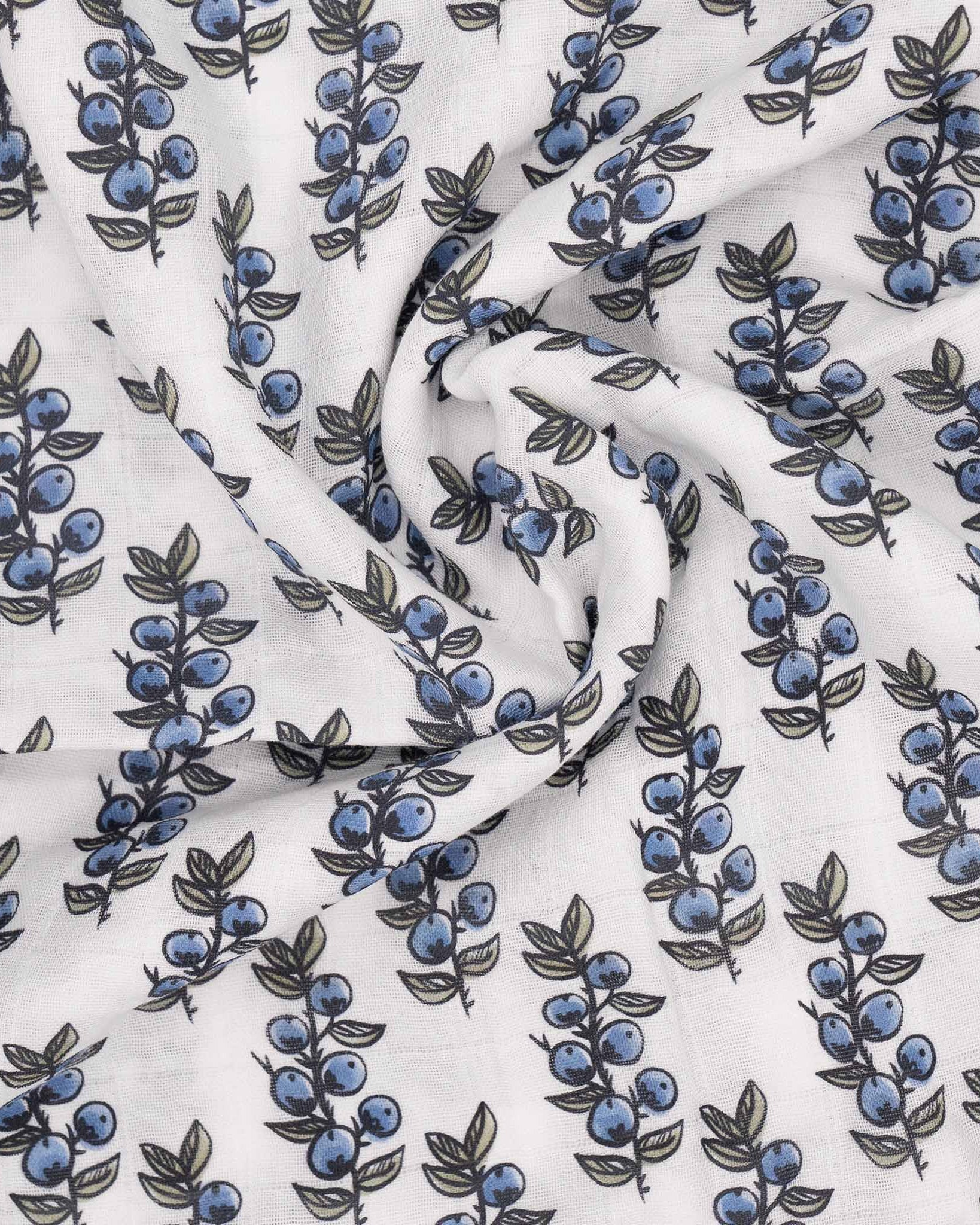 Musselin Mulltuch Bio Baumwolle 120cm x 120cm Schlehdorn Stoff