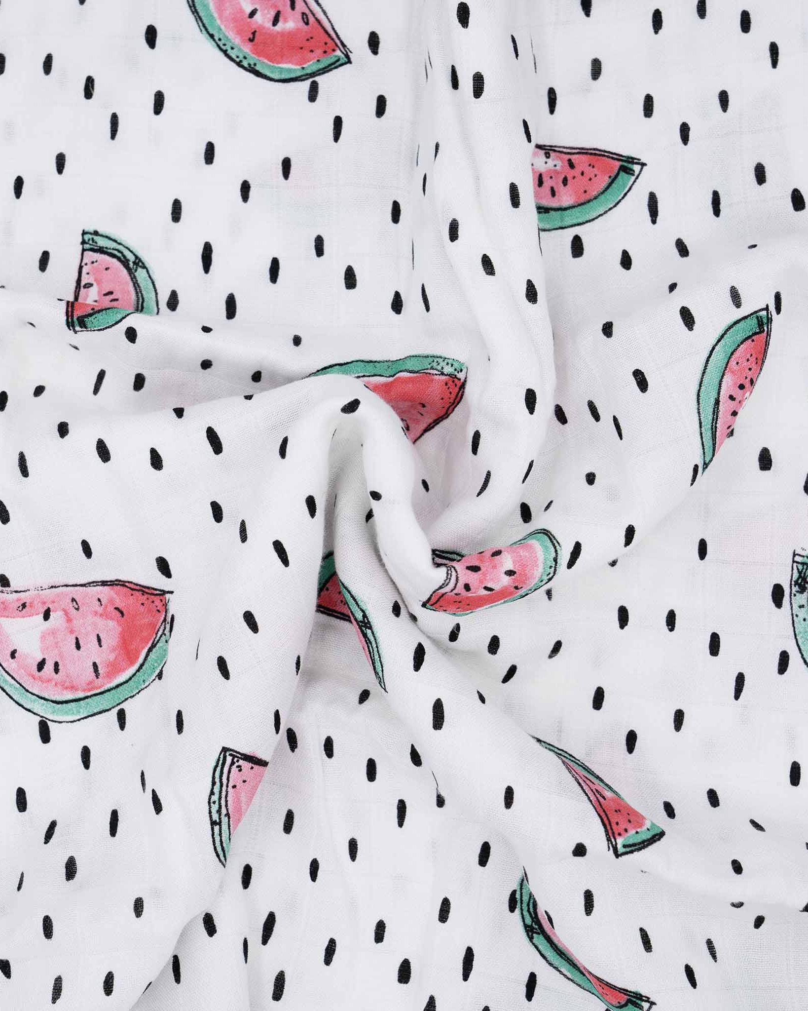 Musselin-Stoff Mulltuch Melone