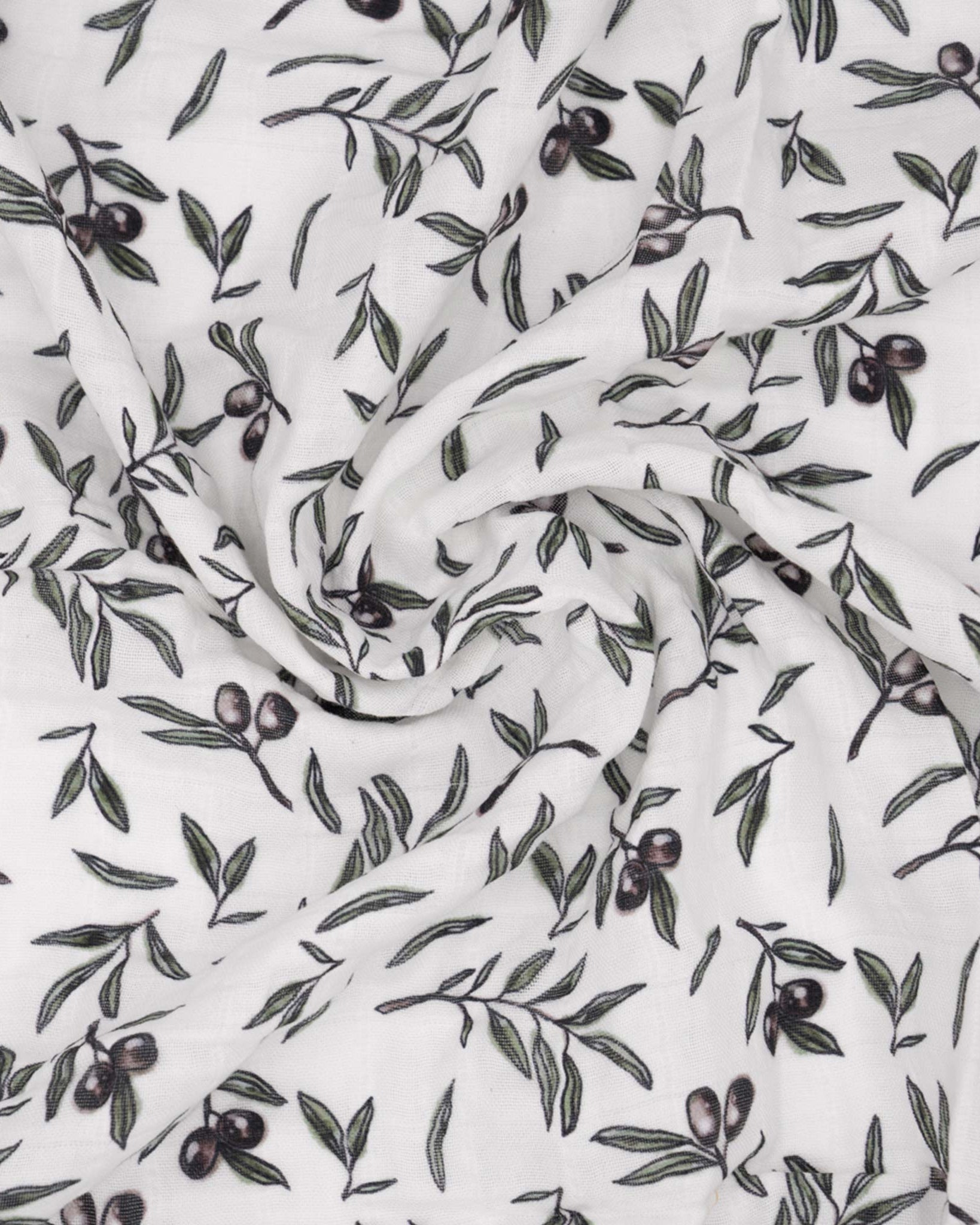 Musselin Mulltuch Bio Baumwolle Olive Garden