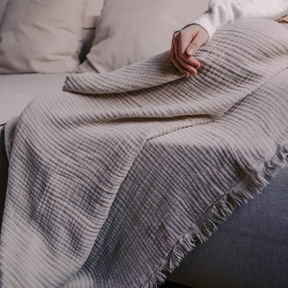 Musselin Decke nähen