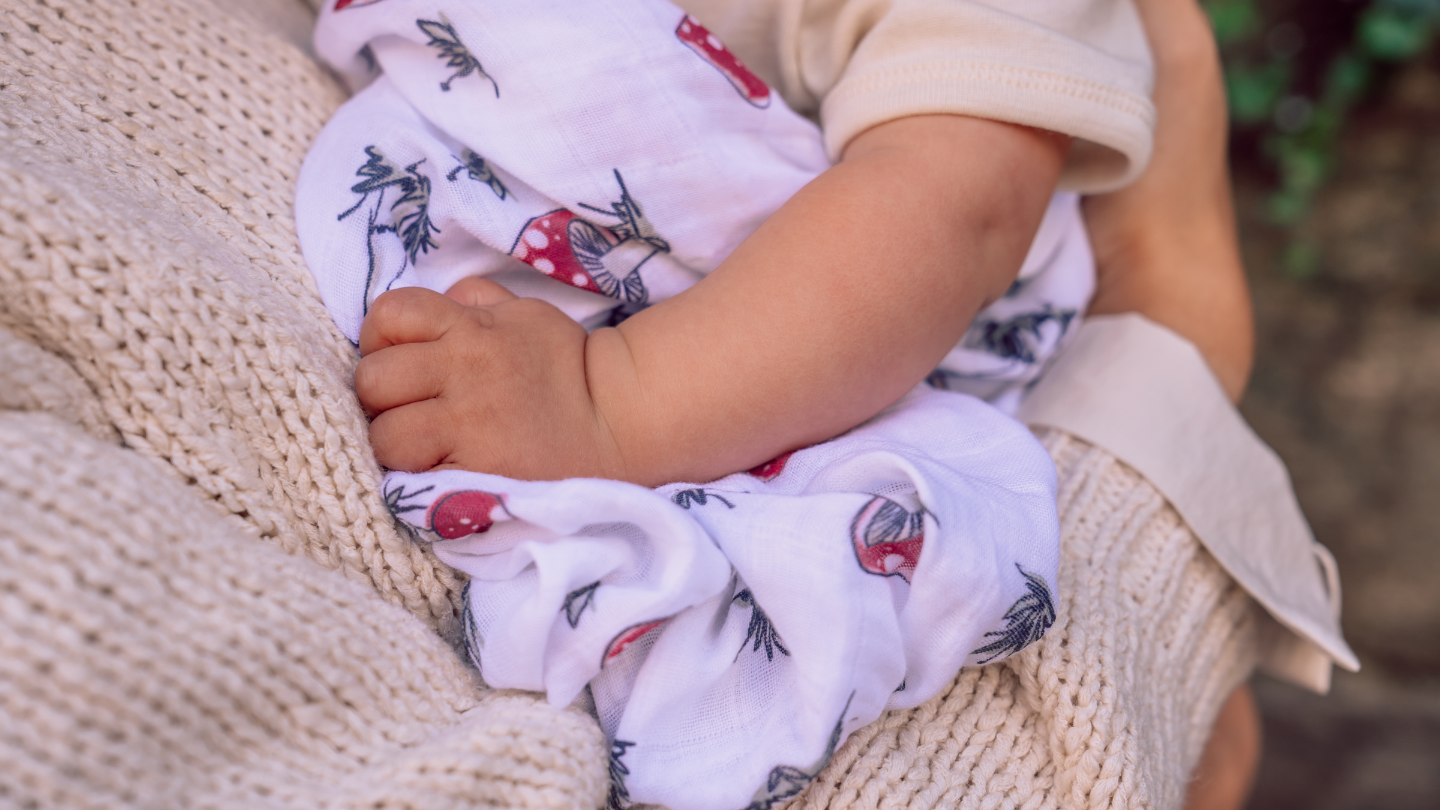 Babydecke nähen Musselin