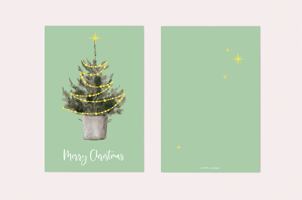 GRATIS Weihnachtsverpackung aus Stoffresten • mit Weihnachtskarte