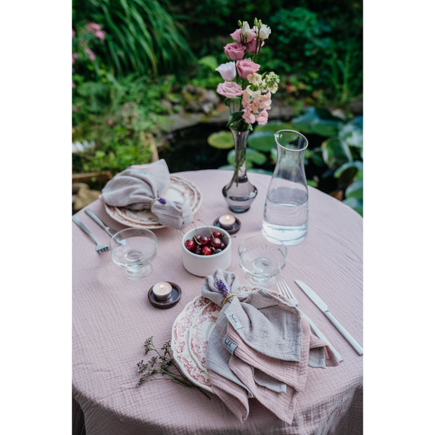 Muslin tablecloth "Angelina"  • Blush
