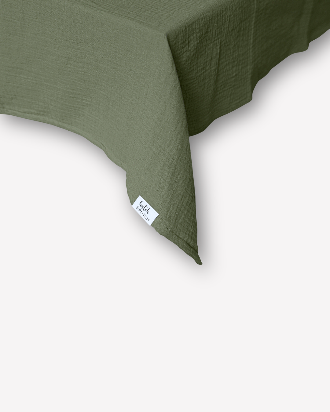 Musselin-Tischdecke "Angelina" • Olive Green - hutch&putch GmbH