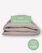 Musselin-Bettdecke • Stein • 135x200 cm • Liebe auf den 2. Blick • ohne Kissen! - hutch&putch GmbH
