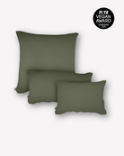 Musselin-Kopfkissen "Eliane" • Olive Green - hutch&putch GmbH