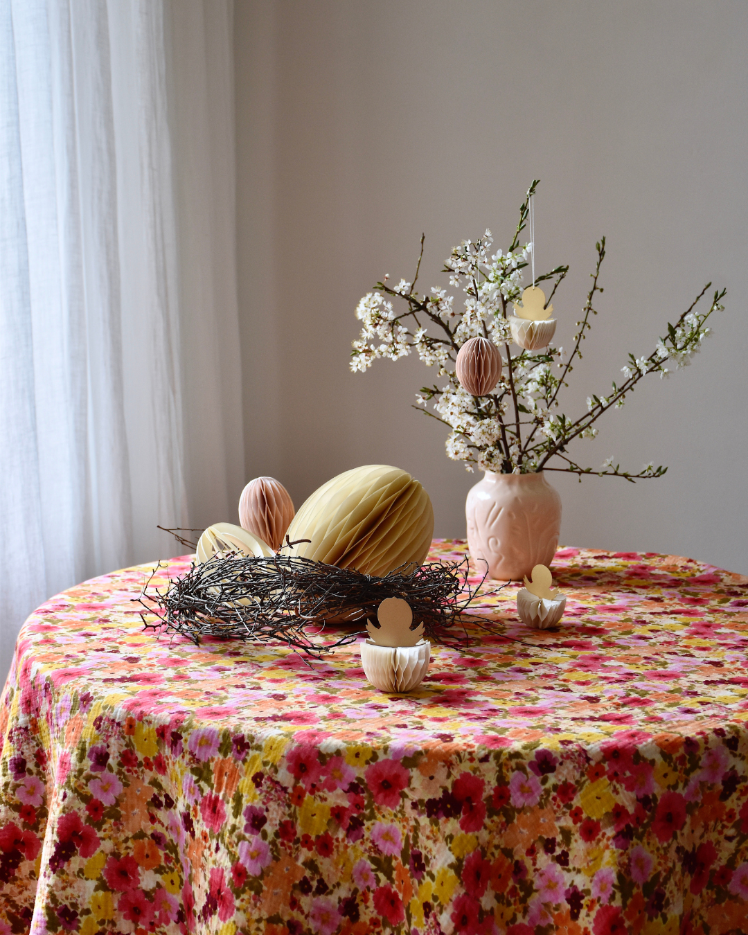 Musselin-Tischdecke "Angelina" • Flowerful - hutch&putch GmbH