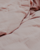 Rosaner Musselin Stoff aus Bio-Baumwolle