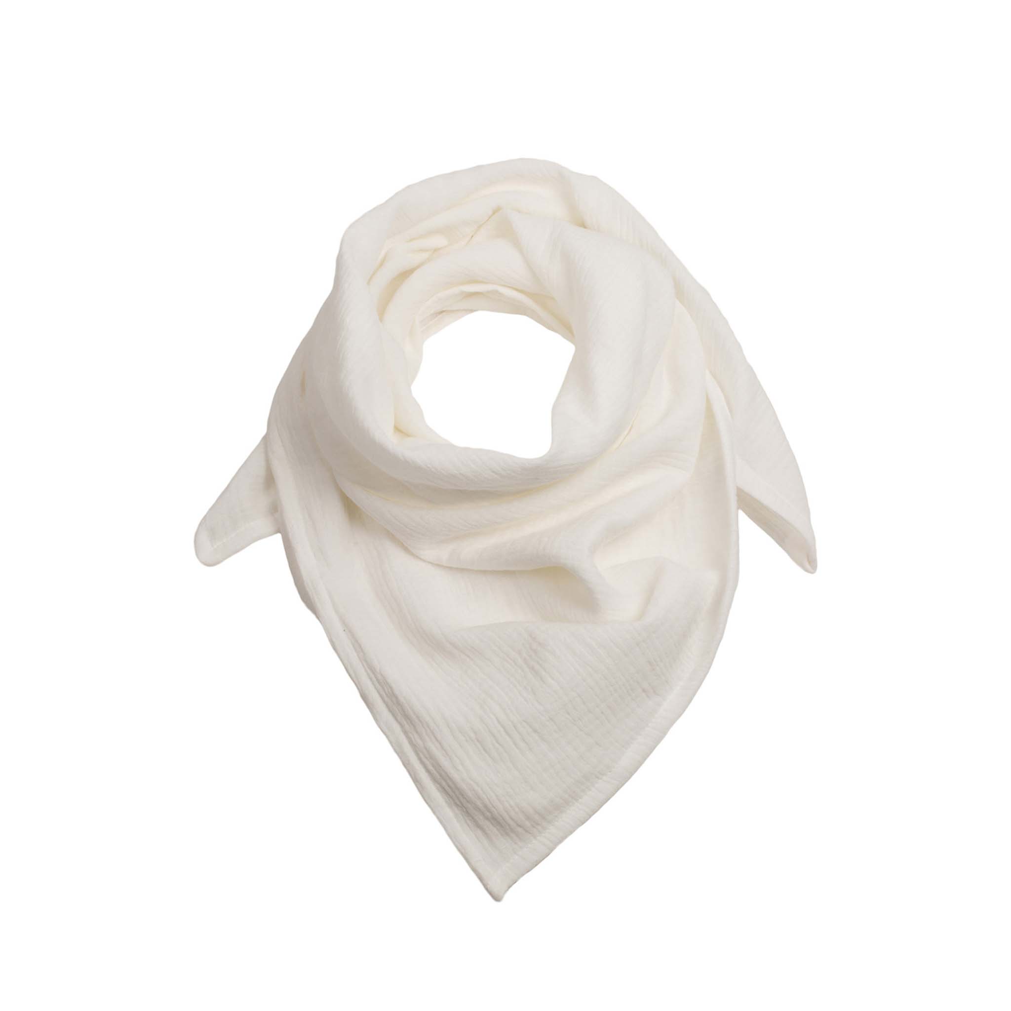 Musselin-Halstuch für Babies in der Farbe Off-White