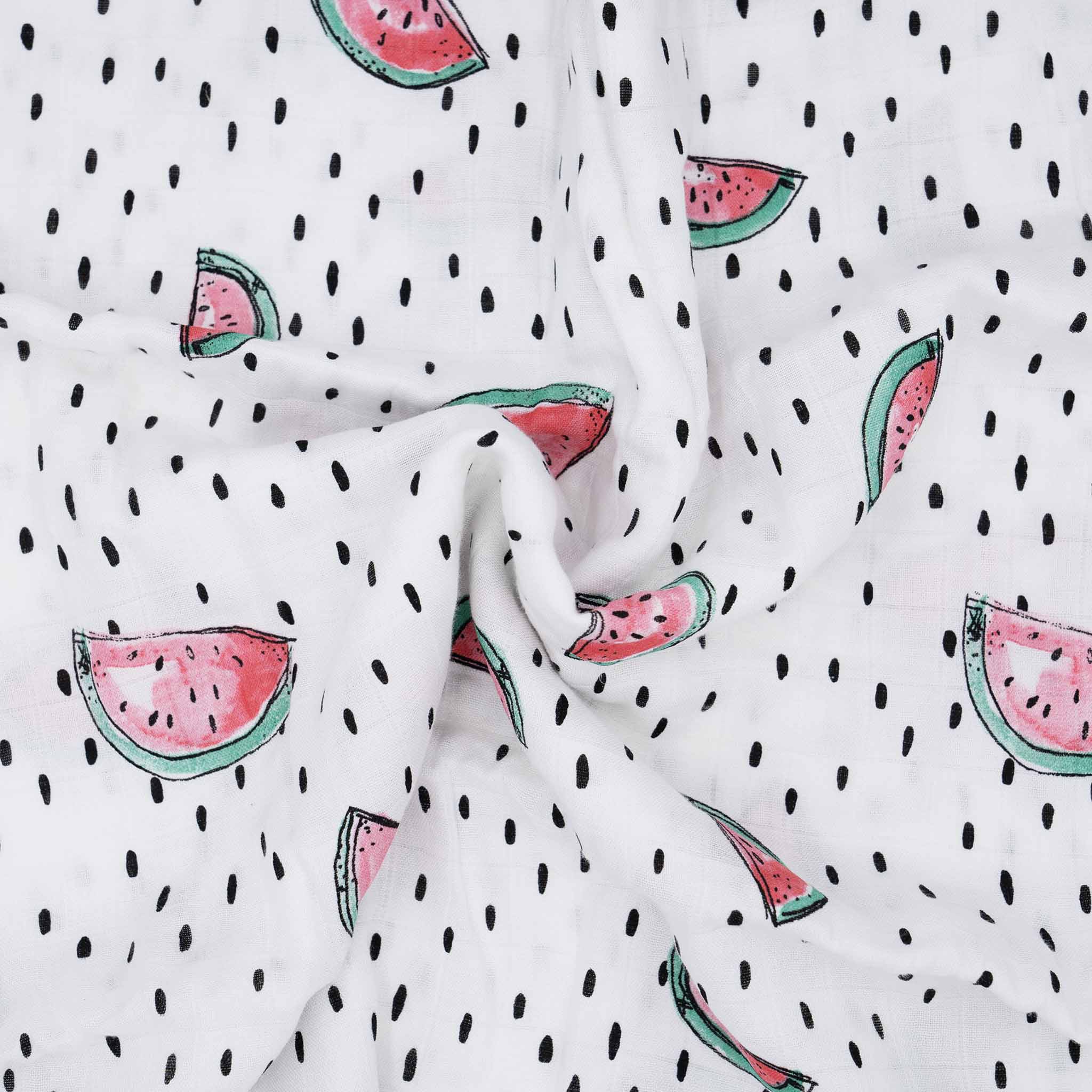 Musselin-Stoff Mulltuch Melone