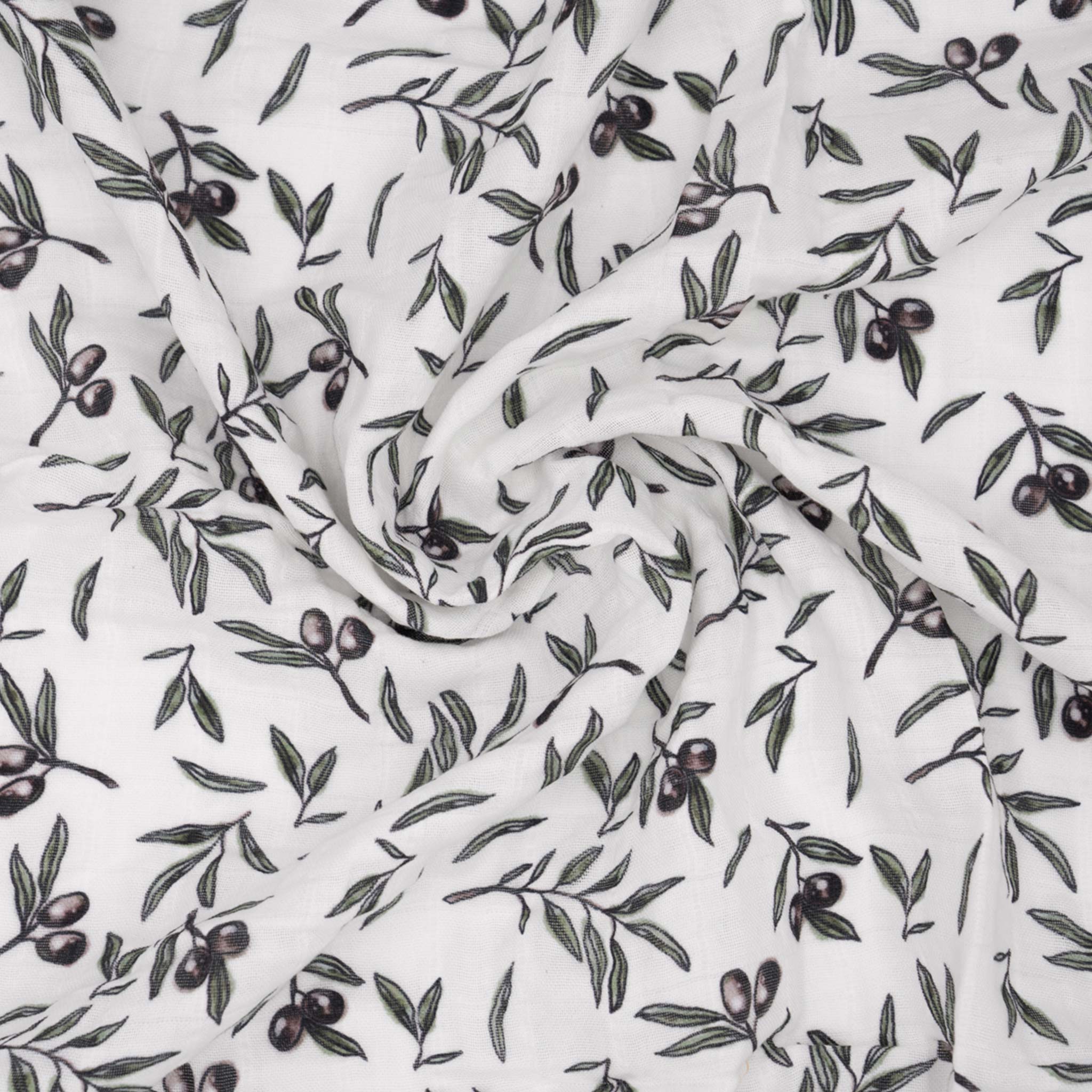 Musselin Mulltuch Bio Baumwolle Olive Garden